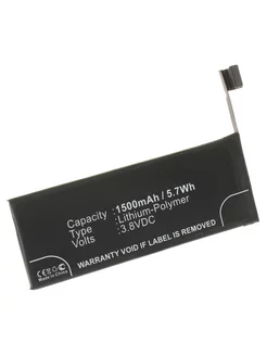 Аккумулятор батарея 1500mAh для Apple iPhone 5S, A1457,A1533 iBatt 23153802 купить за 1 432 ₽ в интернет-магазине Wildberries