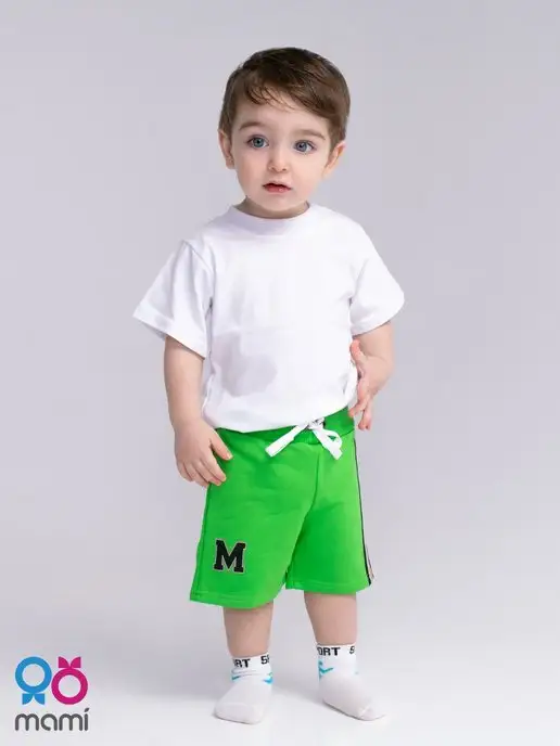 Mami-kids Шорты для новорожденного мальчика, зеленый, фото 3