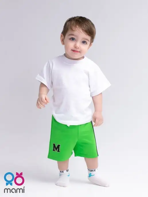 Mami-kids Шорты для новорожденного мальчика, зеленый, фото 4