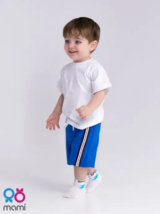 Mami-kids Шорты для новорожденного мальчика, синий, фото 3