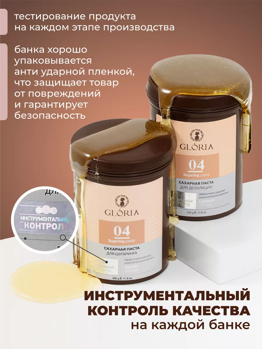 Паста для шугаринга средняя сахарная глория GLORIA SUGARING & SPA 23169602  купить за 1 100 ₽ в интернет-магазине Wildberries