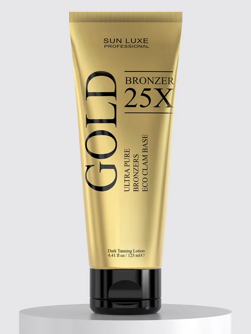 Sun Luxe Professional Крем для загара в солярии с бронзатором Gold Bronzer 25х, золотой