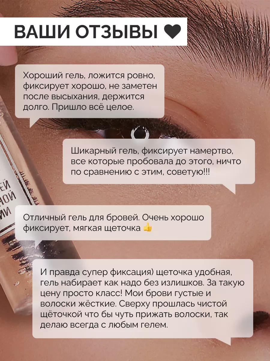 Гель для бровей суперсильной фиксации BROW SUPER FIX 12H LUXVISAGE 23383921  купить за 249 ₽ в интернет-магазине Wildberries