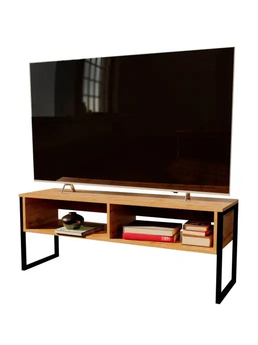 WOODSTEEL Тумба под телевизор 45х118х35 см.Дуб Крафт Золотой, 45x118x35 см, фото 2