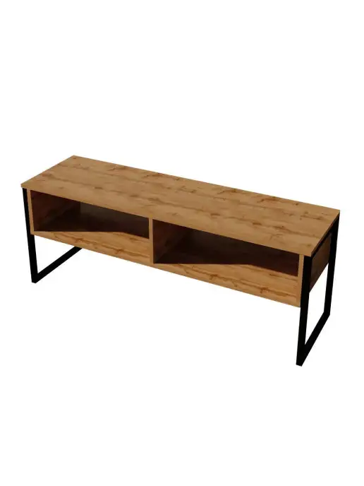 WOODSTEEL Тумба под телевизор 45х118х35 см.Дуб Крафт Золотой, 45x118x35 см, фото 5