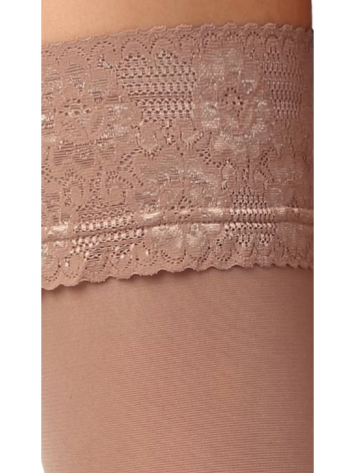 esli Чулки с широкой ажурной резинкой FLIRT 40, желтый, фото 6