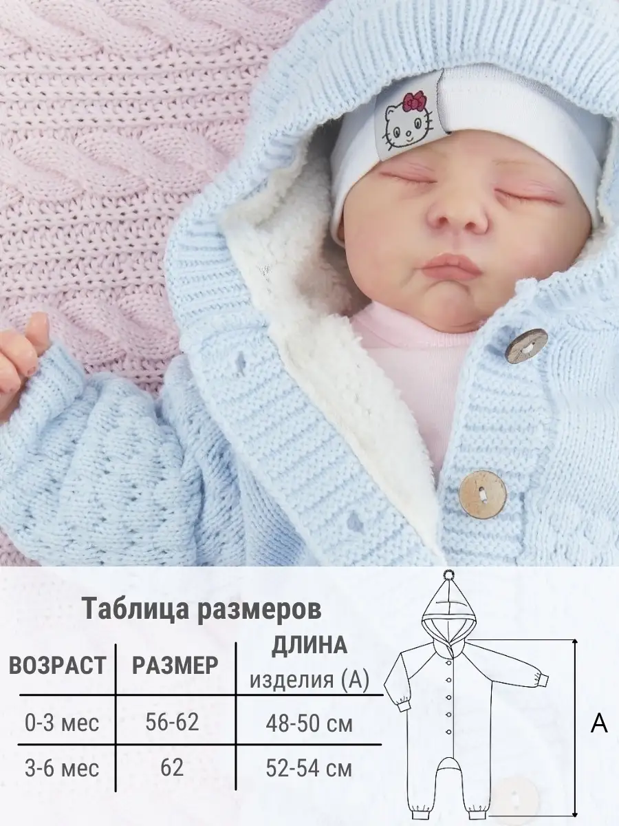 вязаный комбинезон - купить вязаный комбинезон для новорожденных в Казахстане — Kaspi Объявления