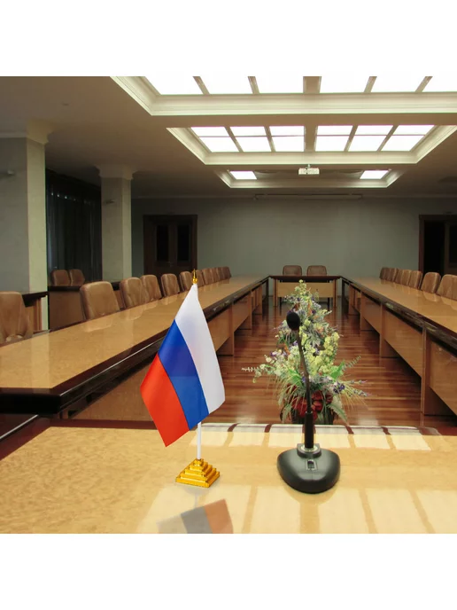 STAFF Флаг России настольный 14х21 см, без герба, 14x21 см, фото 4