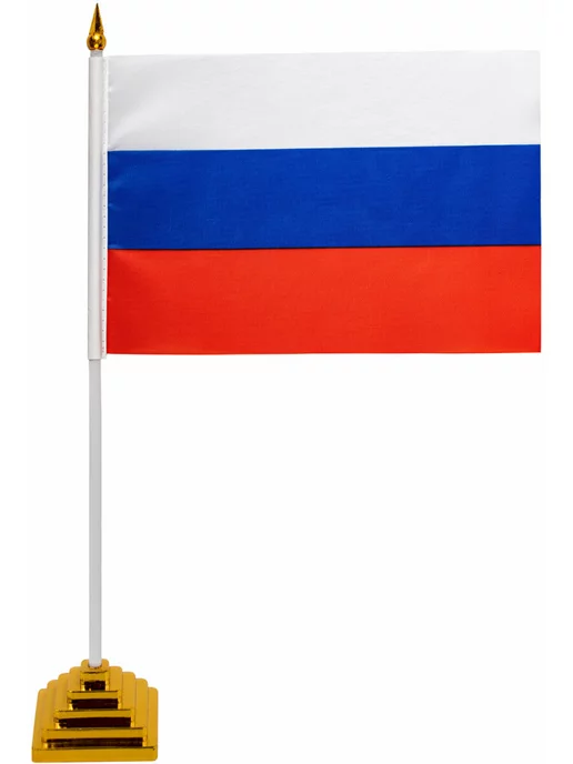 STAFF Флаг России настольный 14х21 см, без герба, 14x21 см, фото 6