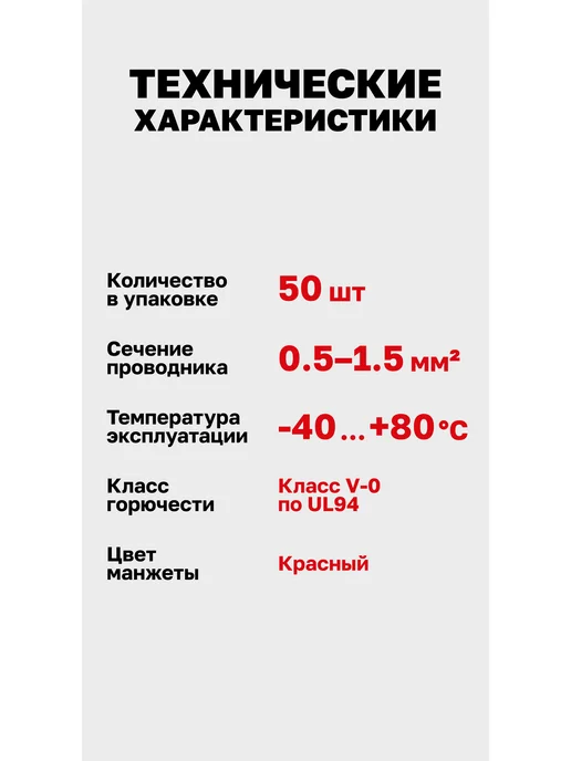 EKF Наконечники вилочные клеммы для проводов НВИ 1.5-3 (50шт.), 50 шт, фото 6