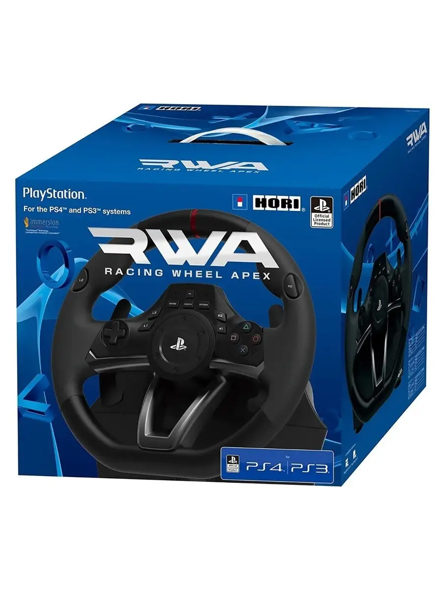 PS 4 Руль Hori Racing Wheel APEX (PS4-052E) Hori 23672013 купить в  интернет-магазине Wildberries