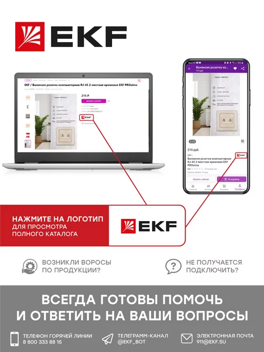 EKF Разъем-штекер РшИм 2-5-4, синий, фото 4