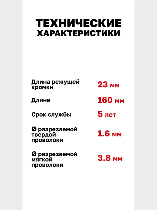 EKF Бокорезы 160 мм, черный, фото 4