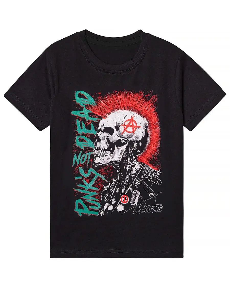 Футболка череп /Punks not dead анархия Футболки с принтом 23771312 купить  за 585 ₽ в интернет-магазине Wildberries