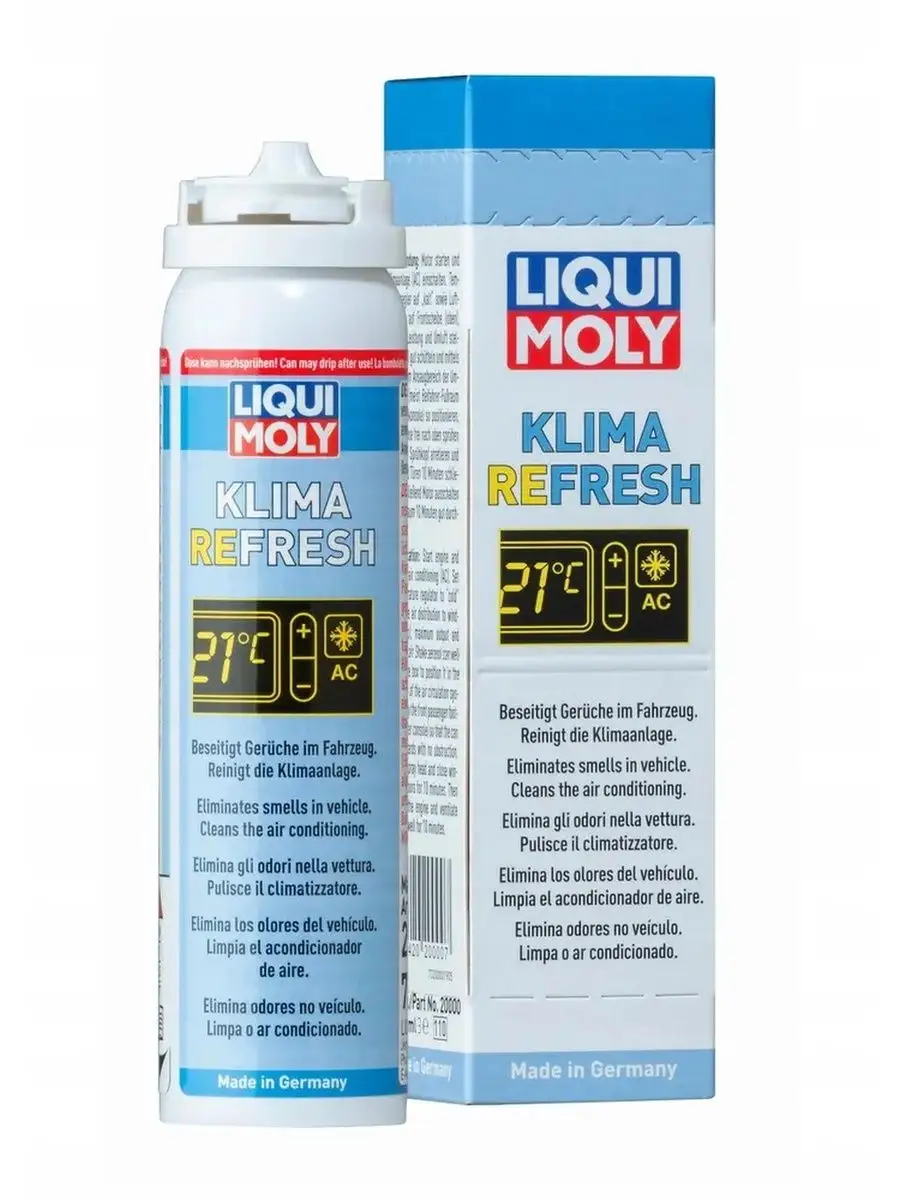 39049 Освежитель кондиционера Klima Refresh 75 мл Liqui Moly 23826045  купить за 933 ₽ в интернет-магазине Wildberries