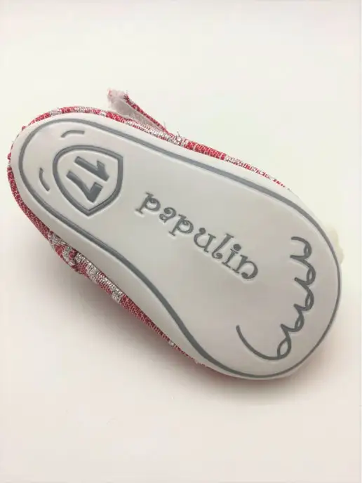 Papulin Пинетки балетки для новорожденный, красный, фото 5