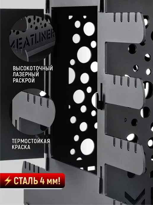 MeatLiner Мангал вертикальный, черный, фото 3