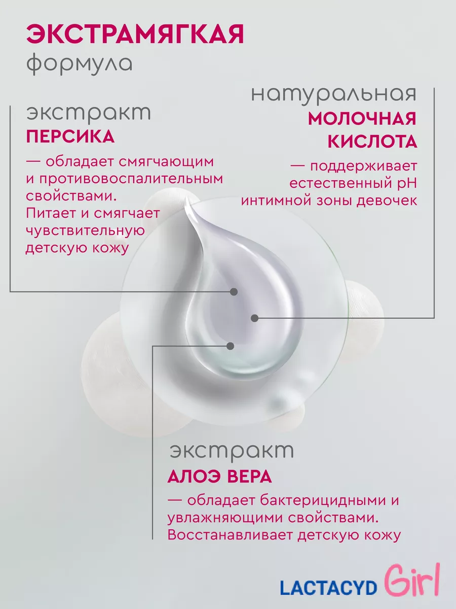 Гель Лактацид Classic + Sensitiive + Girl, набор 1+1+1 LACTACYD 23835379  купить в интернет-магазине Wildberries