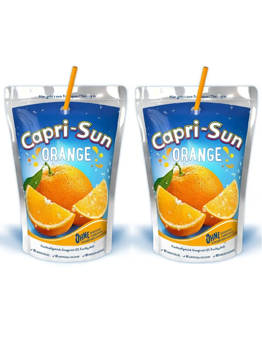 Фруктовый сок Капри-Сан Апельсин 200 мл. х 2 шт. (Германия) Capri-Sun  23956228 купить в интернет-магазине Wildberries