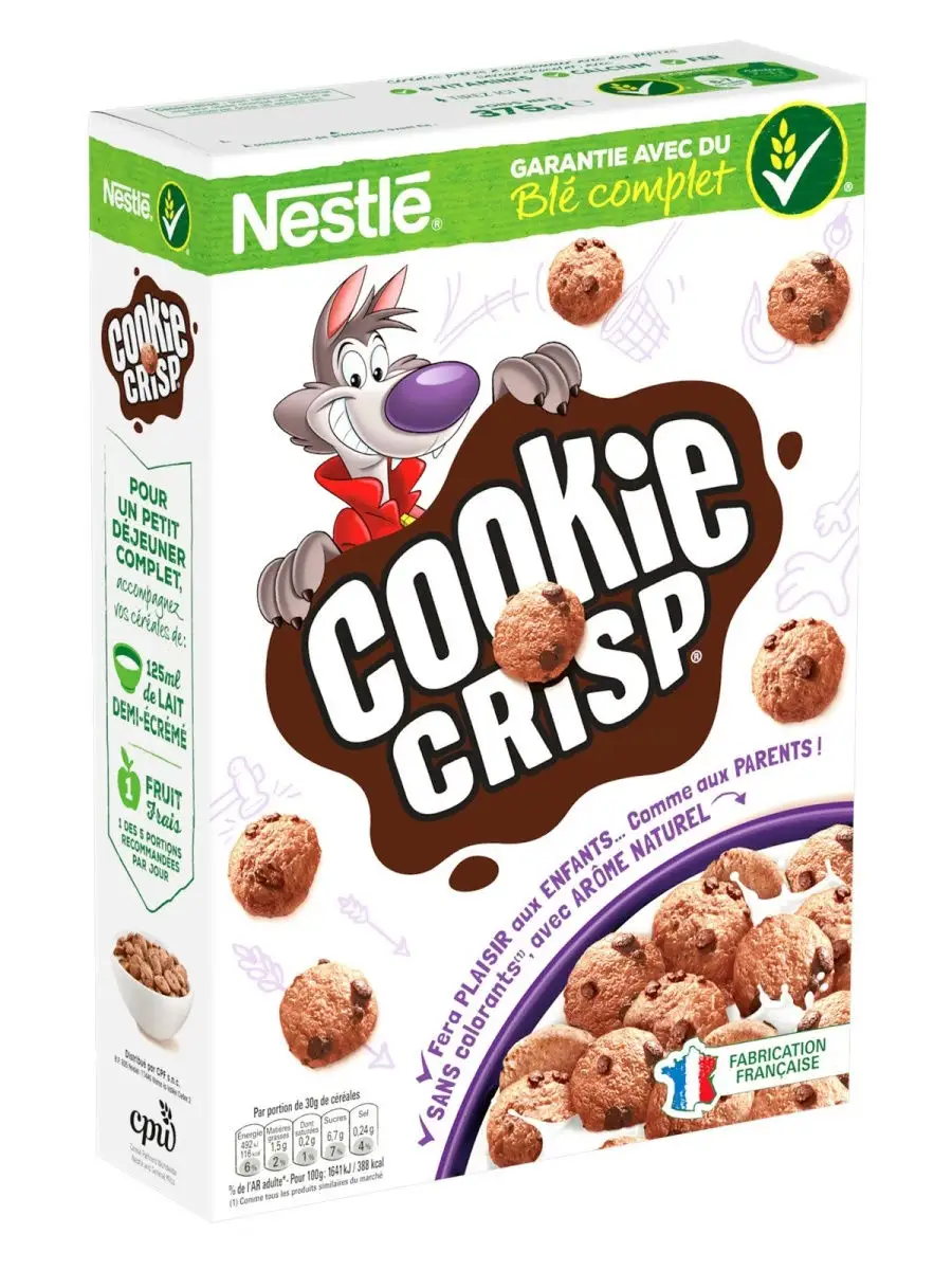 Готовый завтрак хлопья Nestle Cookie Crisp 425гр. (Польша) NESTLE 23990322  купить в интернет-магазине Wildberries