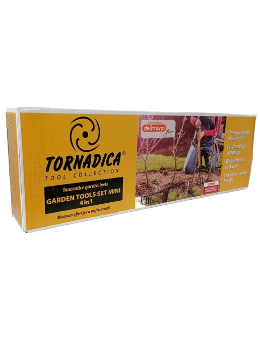 Tornadica Садовый набор Торнадика 5 насадок и ручка, черный, фото 2
