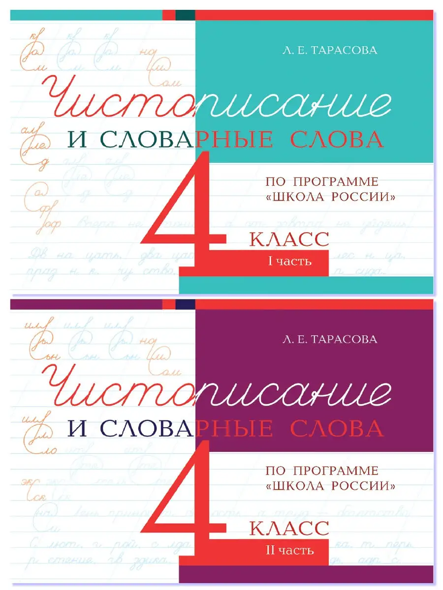 Чистописание и словарные слова. 4 класс. Комплект 2 книги 5 за знания  24717303 купить за 285 ₽ в интернет-магазине Wildberries