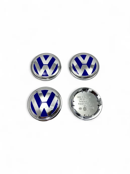 VS-Garage Колпачки на колеса 65 мм Volkswagen 4шт синие, 4 шт, фото 3