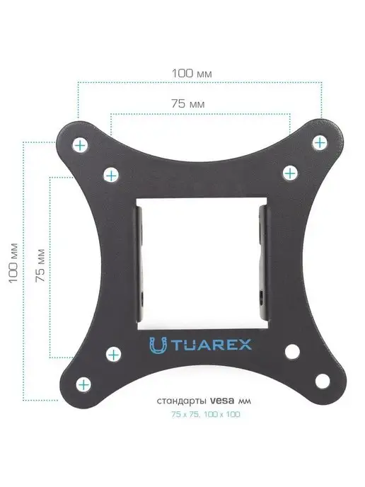 TUAREX Кронштейн для телевизора 10"-27" настенный ALTA-101, черный, фото 7