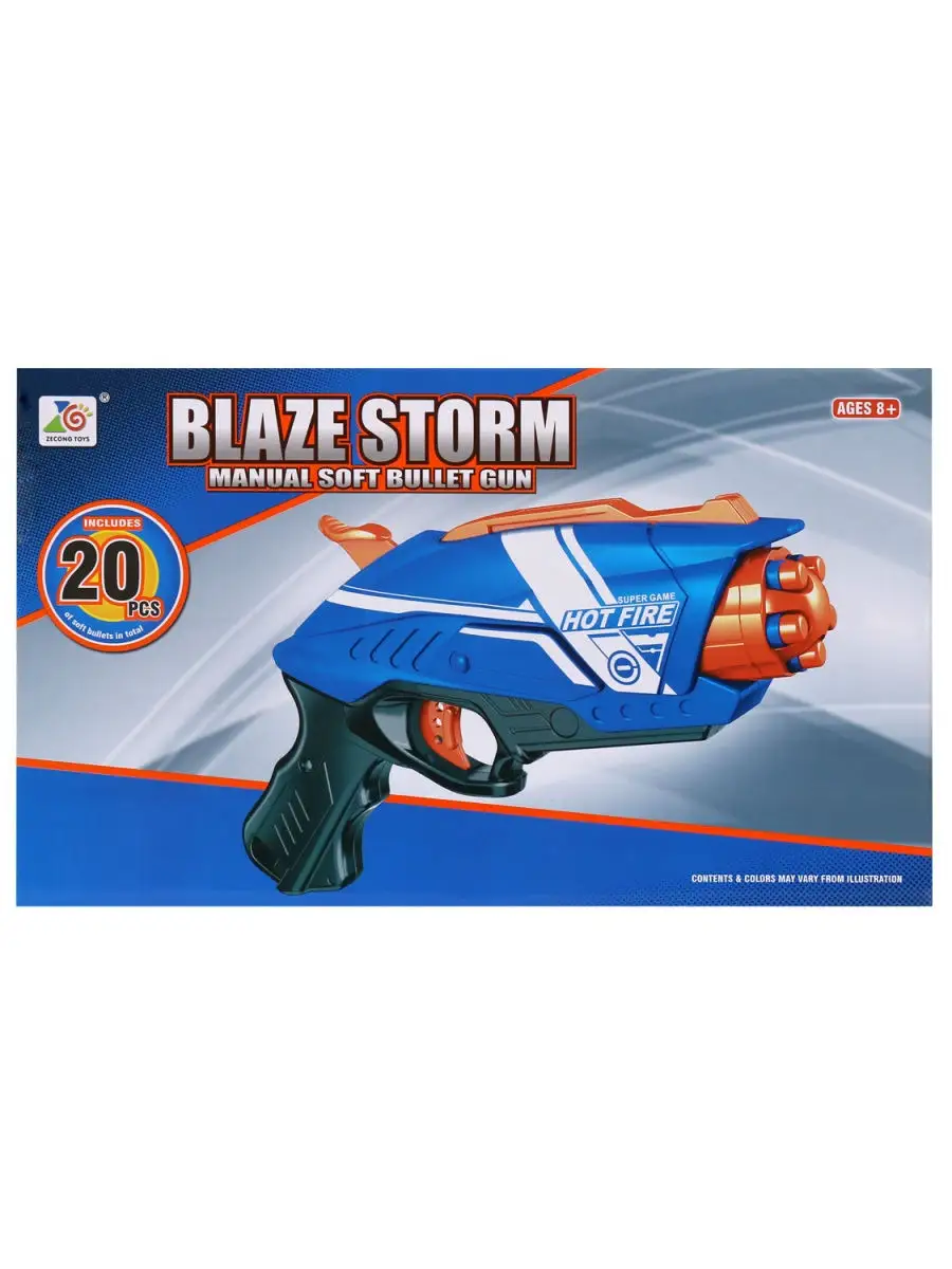 Игрушка детский пистолет с пульками автомат игрушечный Blaze Storm 24775104  купить за 714 ₽ в интернет-магазине Wildberries