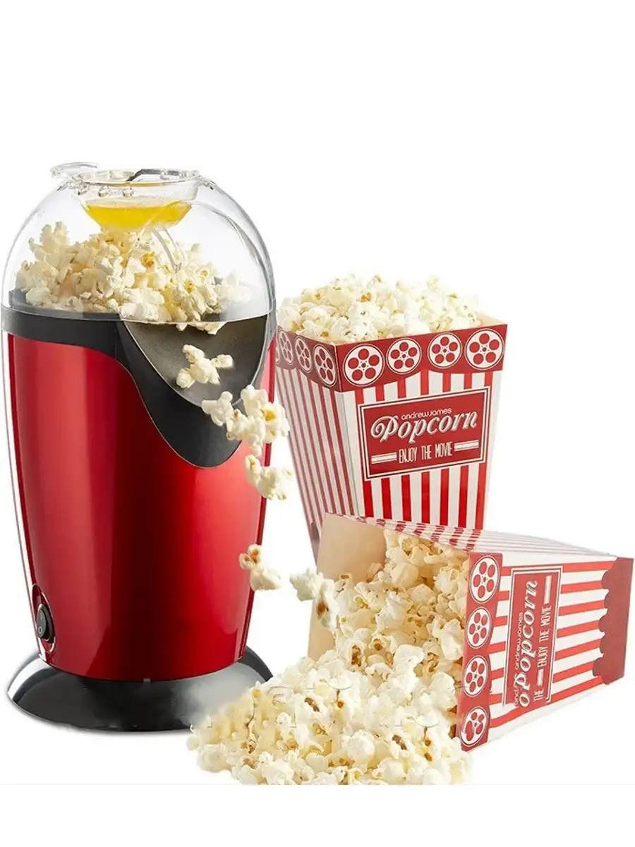 Попкорница аппарат для попкорна домашний Minijoy Popcorn GIPERPODARKI  24801496 купить за 1 325 ₽ в интернет-магазине Wildberries