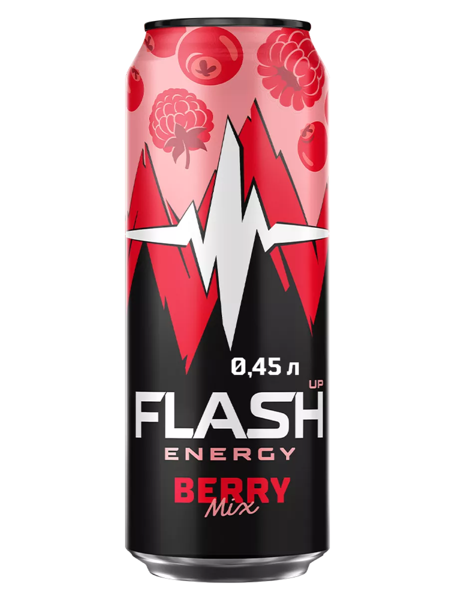 Flash Up Energy Ягодный микс, энергетик, 24 банки х 0,45 л Flash Up  24825383 купить за 1 570 ₽ в интернет-магазине Wildberries