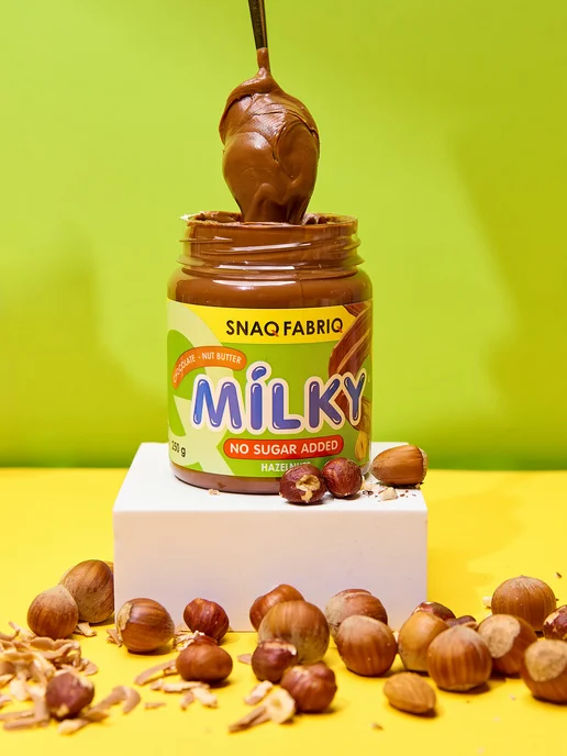 SNAQ FABRIQ Шоколадная паста без сахара с фундуком, 250г, 250 г, фото 3