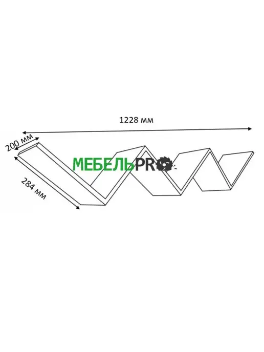 MebelPRO Полка настенная навесная для книг и цветов, белый, фото 5