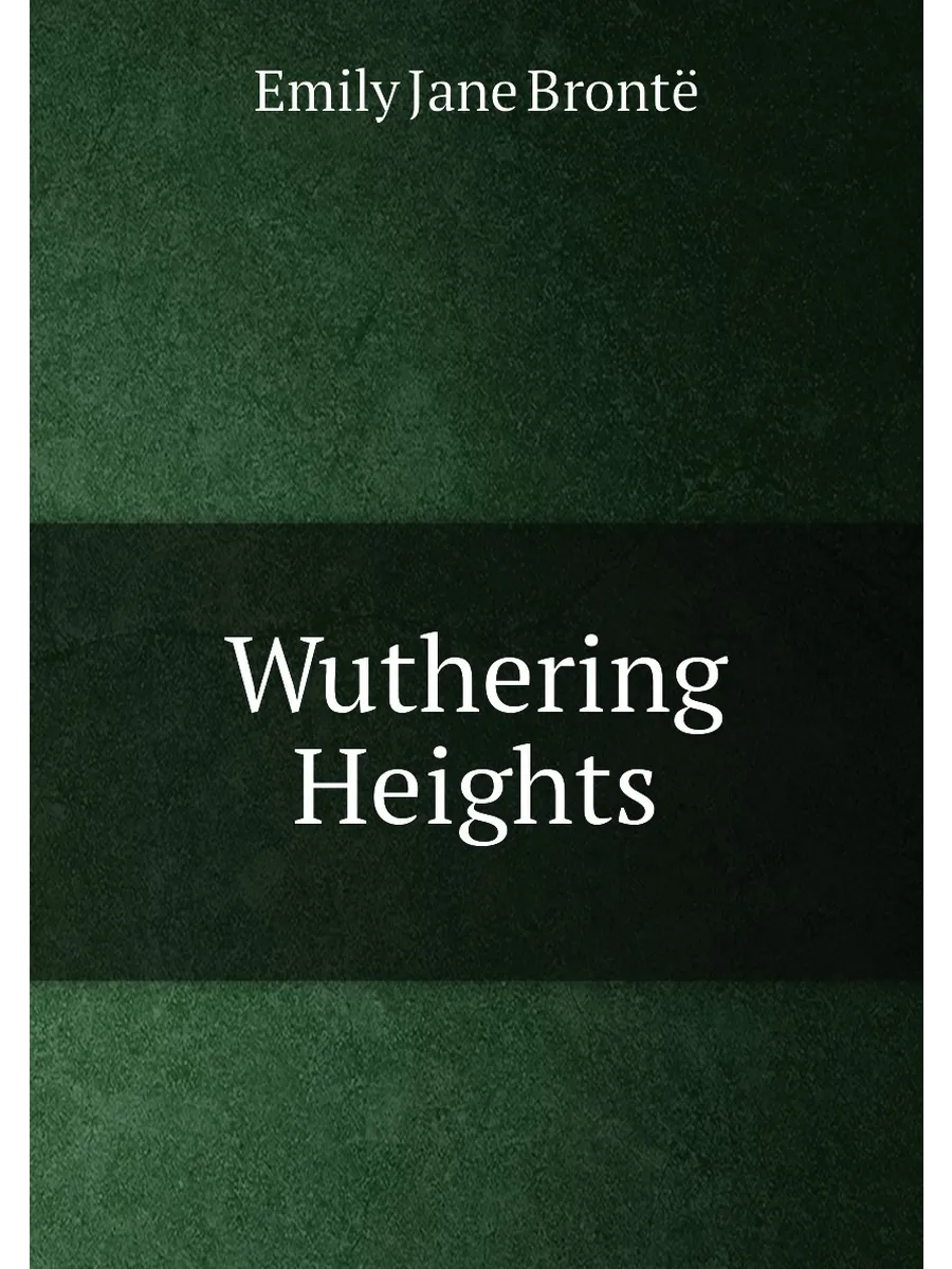 Wuthering Heights, by the author of 'Jane Eyre' really…