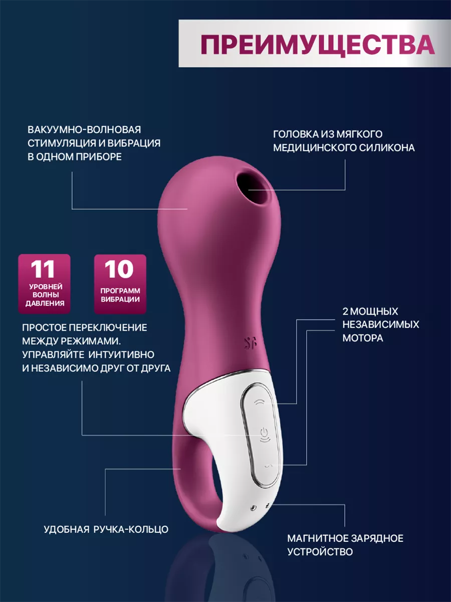 Вибратор вакуумный Пингвин женский, игрушка для взрослых 18+ Satisfyer  25148781 купить за 2 236 ₽ в интернет-магазине Wildberries