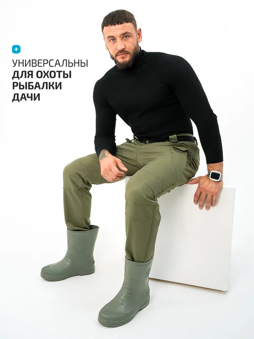 EVASHOES Резиновые сапоги без утеплителя, зеленый, фото 3