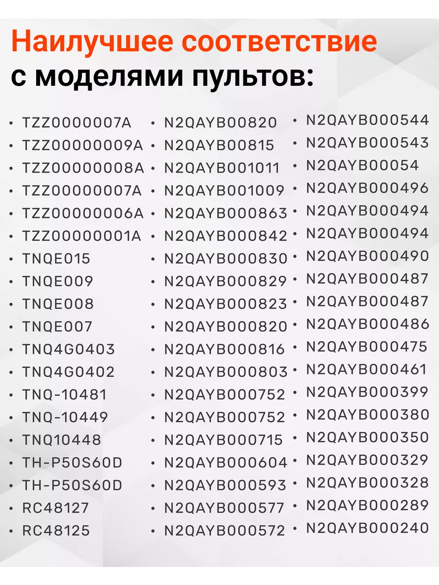 Универсальный пульт для телевизора Pаnasonic Panasonic 25203781 купить за  420 ₽ в интернет-магазине Wildberries