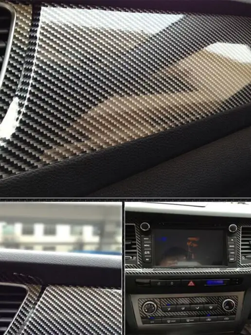 CarbonTuning Виниловая карбоновая пленка 2D для авто и мебели, черный, фото 4