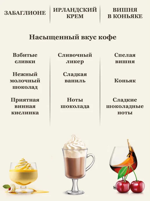 Feliche Кофе молотый 3 шт по 250 г Забаглионе Ирландский Крем Вишня, 3 шт, 250 г, фото 2