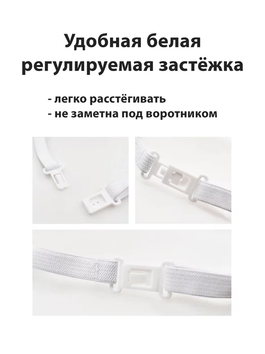 Zosena accessories Галстук-бант школьный "Кюри", синий, фото 2