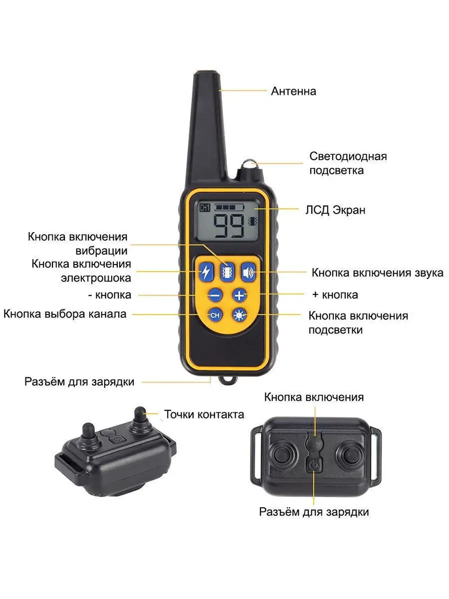 Электронный ошейник для дрессировки собак Р-880. Обновленная… PETCOMER  25365318 купить в интернет-магазине Wildberries