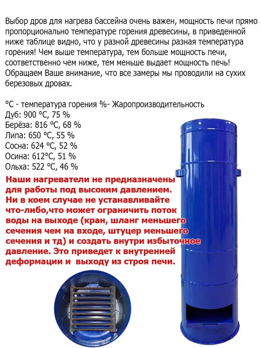 Водонагреватель для бассейна Дымоходные Системы Смирнов 25611538 купить в  интернет-магазине Wildberries