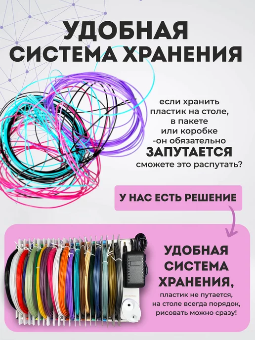 SPIDER PEN 3Д ручка с набором пластика и трафаретами, розовый, фото 3