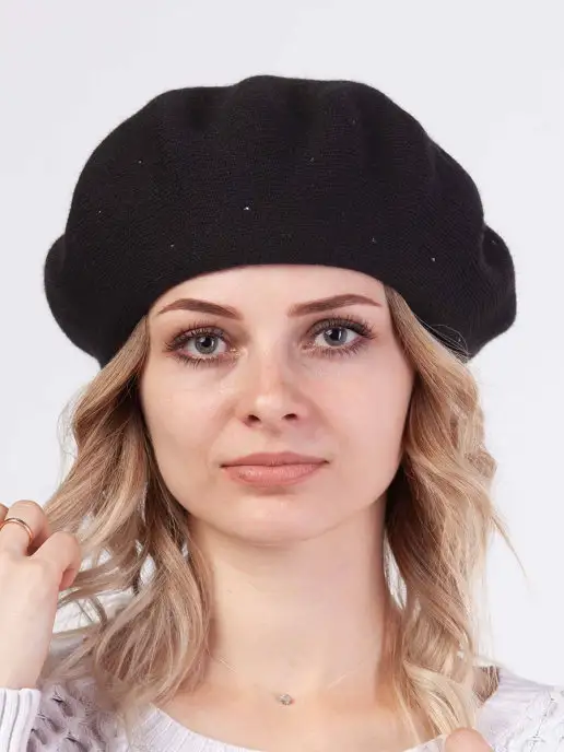 Tebu-textile Берет "Росинка весна", черный, фото 3