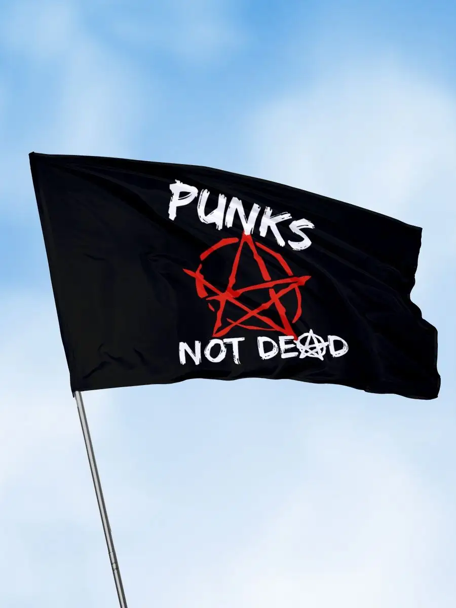 Флаг на стену Punks not dead 90х135 панк-рок аксессуары Заверните! 25643869  купить за 844 ₽ в интернет-магазине Wildberries