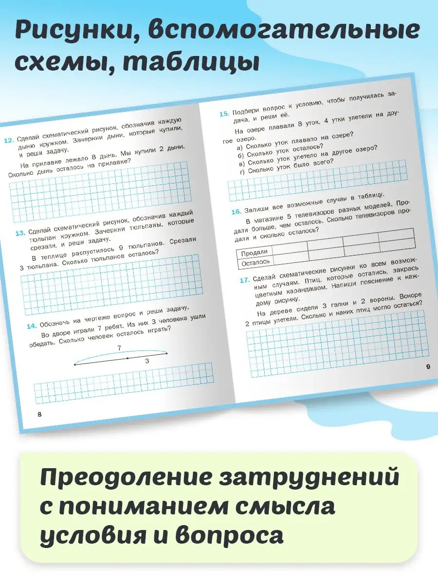 Математический тренажёр Текстовые 1 кл. ВАКО 25695121 купить в  интернет-магазине Wildberries