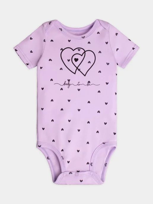 Mami-kids Боди для новорожденных малышей девочек с коротким рукавом, фиолетовый, фото 7