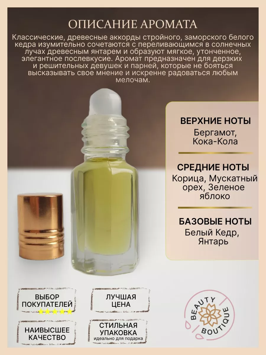 Масляные духи по мотивам Bad Boys Are No Good Beauty Boutique 25720761  купить в интернет-магазине Wildberries