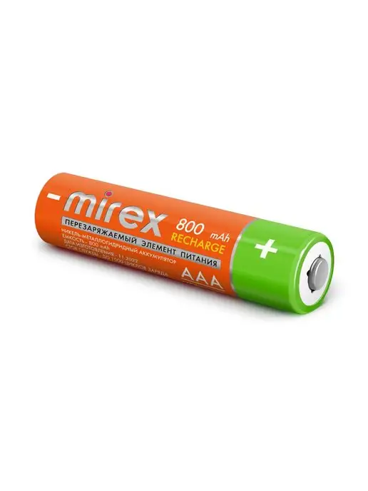 Mirex Аккумуляторные батарейки ААА мизинчиковые 800 mAh 4 штуки, 800 мАч, фото 6