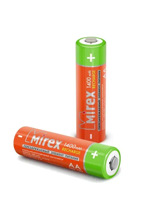 Mirex Батарейки АА аккумуляторные пальчиковые 1400 mAh 4 штуки, 1400 мАч, фото 6